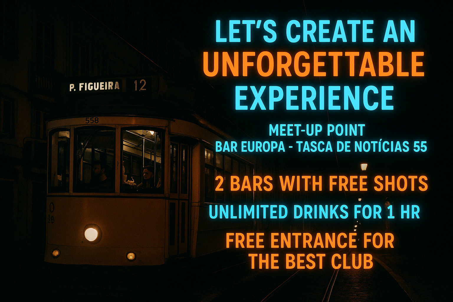 Hoppers Event Flyer showing bar-hopping fun